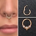 Opal Septum Ring Surgical Steel, Septum Hoop, Daith Clicker Earring, Septum Jewelry, Daith Jewelry, Septum Clicker Hoop, Daith Hoop 