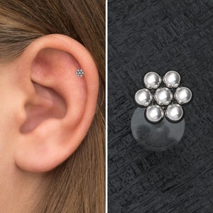 Cartilage Piercing Bioflex, Tragus Earring, Conch Piercing, Labret Stud, Tragus Jewelry, Forward Helix Stud, Labret Ring
