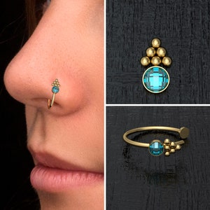 Fake Nose Ring CZ, Nose Cuff Surgical Steel, Ear Cuff, Fake Nose Hoop, Clip On Nose Ring, Fake Piercing, Cartilage Cuff