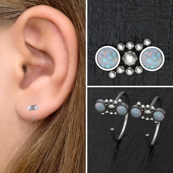 Titanium earrings hoops shop
