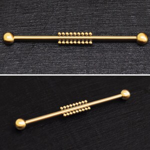 Industrial Barbell Surgical Steel, Scaffold Earring, Industrial Jewelry 14g, Straight Barbell Jewelry, Industrial Piercing