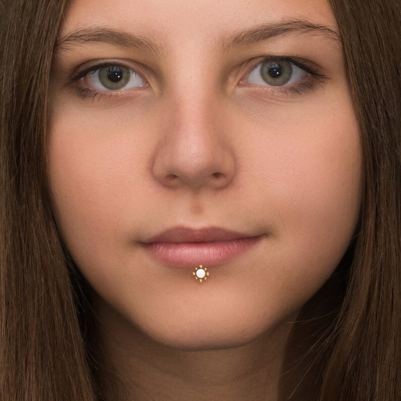 Bioflex Medusa Lip Piercing Lip Jewelry Monroe Lip Stud 16g Etsy