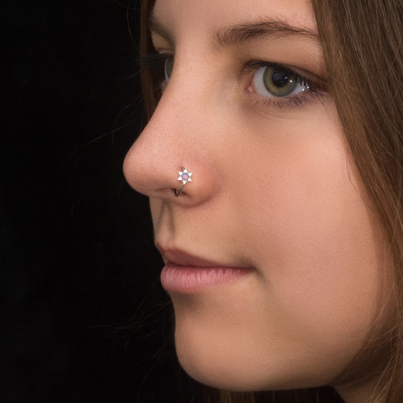Piercing de nez en acier chirurgical Boucle doreille de nez Etsy France