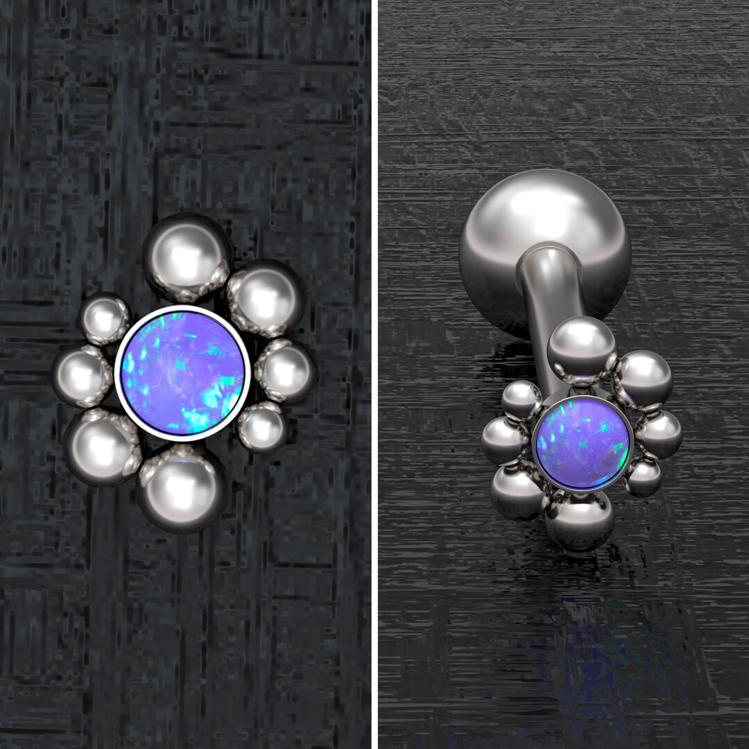 Opal Tongue Jewelry Surgical Steel Tongue Bar Tongue Piercing Tongue Ring Straight Barbell Ring Body Piercing Jewelry Etsy Canada