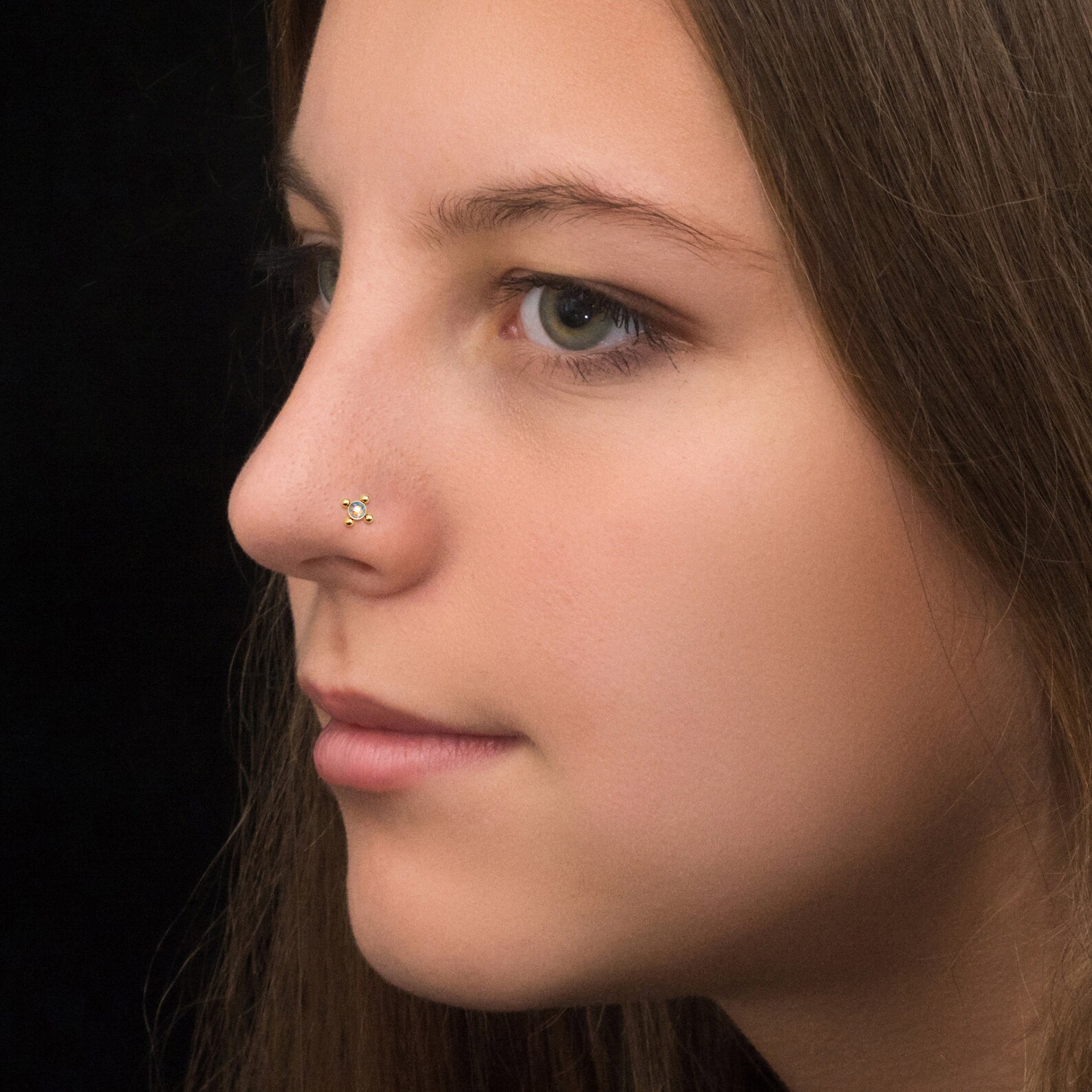 Surgical Steel Nose Stud Screw CZ Nose Ring Nose Screw Nose Etsy