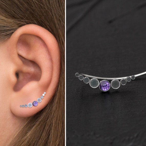 Ear climber earrings etsy deals