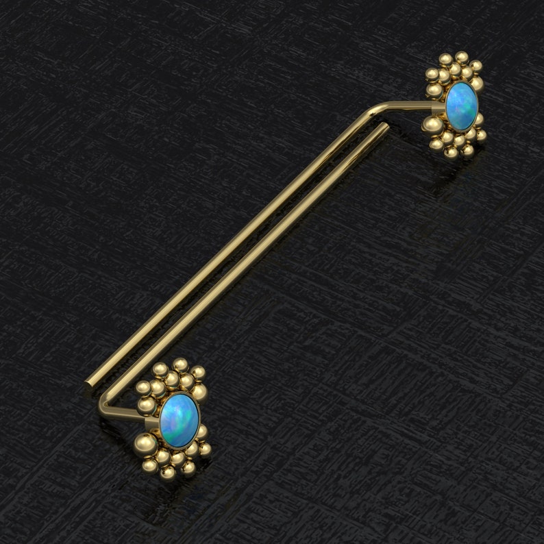 Threader Earrings Opal Drop Earrings Everyday Earrings Double Sided Earrings Stem Earrings Drop Dangle Earrings Surgical Steel