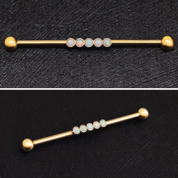 14ga Surgical Steel Bow and Arrow Straight Industrial Barbell 14ga Surgical Steel Bow and Arrow Straight Industrial Barbell
