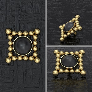 Onyx Dermal Jewelry Surgical Steel, Dermal Piercing 16g 14g, Internally Threaded Dermal Top, Dermal Anchor Top Body Piercing Jewelry