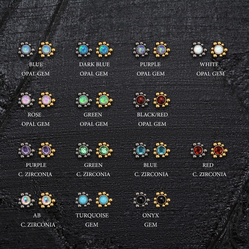 Forward Helix Barbell Piercing Surgical Steel Cartilage Earring Stud CZ Conch Earring Tragus Piercing Jewelry Tragus Bar Stud