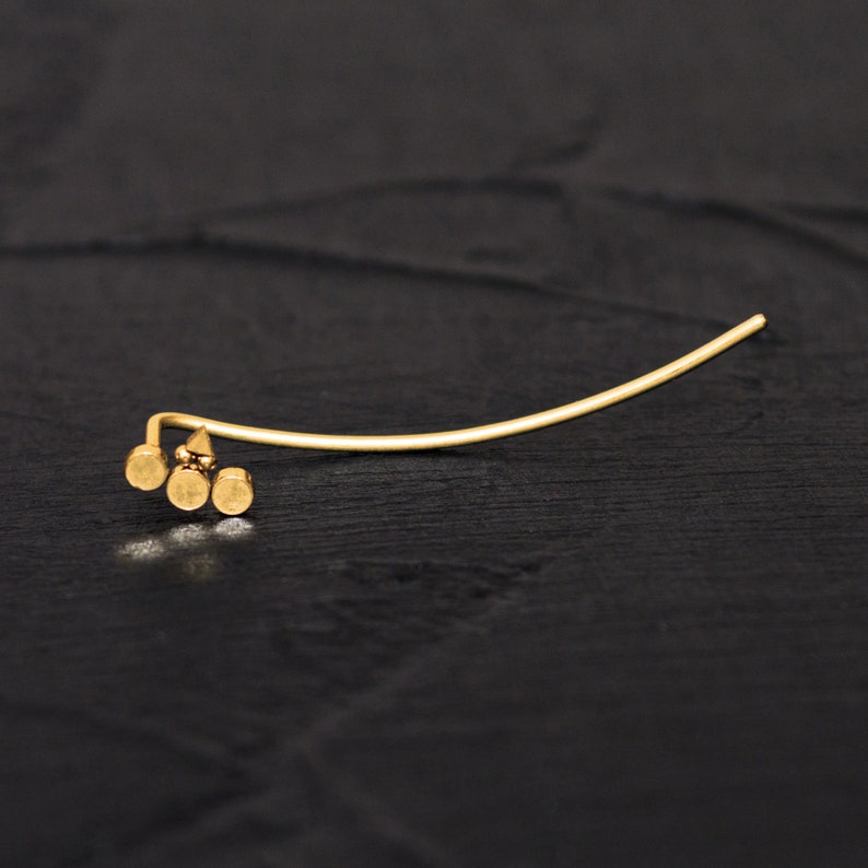 Ear Climber Earrings Surgical Steel Ear Pin Earrings Ear Crawler Earrings Curved Earring Ear Sweep Climbing Ear Cuff Earrings