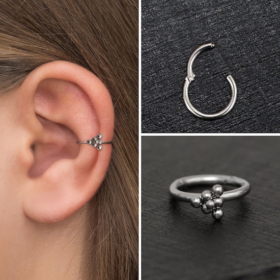  Industrial Barbell Piercing, Straight Jewelry, Upper Ear  Piercing, Tragus, Conch : Everything Else