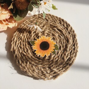 Autocollant de tournesol - Autocollants d’ordinateur portable de tournesolSunflower Vinyl floral/Dimflower Decal/boho été