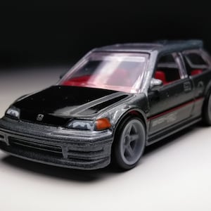 Honda Civic EF Hot wheels (Custom real rubber tires)
