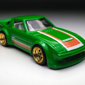 Mazda RX-7 Hot Wheels (pneumatici personalizzati in vera gomma)