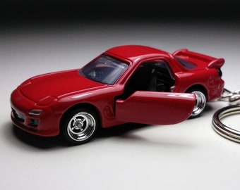 Medium Rotary Engine Mazda RX-7 RX-8 Cutout Metal Keychain