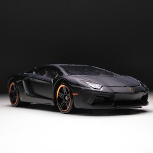 Lamborghini Aventador 1/64 scale Hot wheels(Custom plastic wheels)