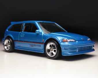 OEM Honda Civic EF SH3 hatchback trunk rear outer tail light cover lid ROR blue