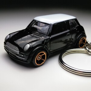 Mini Cooper Black Hot wheels Keychain