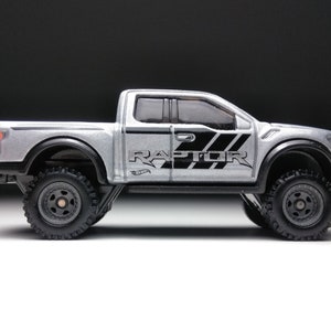 Ford Raptor Hot wheels (op maat gemaakte echte rubberen banden)