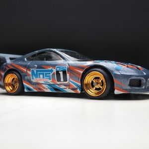 TOYOTA SUPRA Hot wheels (Custom real rubber tires)