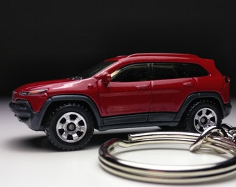 Portachiavi In Pelle Jeep Grand Cherokee – Nero – Originale Automotive Gold KC1740.GRA.BLK