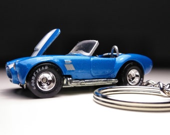 Shelby Cobra 427 S/C Hot Wheels Car Keychain free Delivery - Etsy