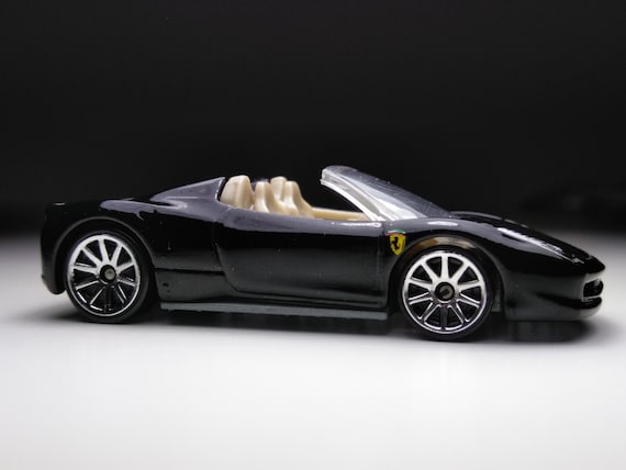 HOT WHEELSホットウィール フェラーリ458スパイダー ブラック1/43 FERRARI フェラーリ 458 spider 黒(マットブラック) hotwheels