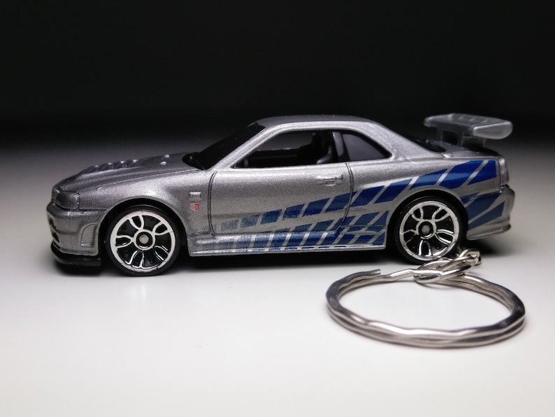 Nissan Skyline R34 Hot Wheels Keychain - Etsy
