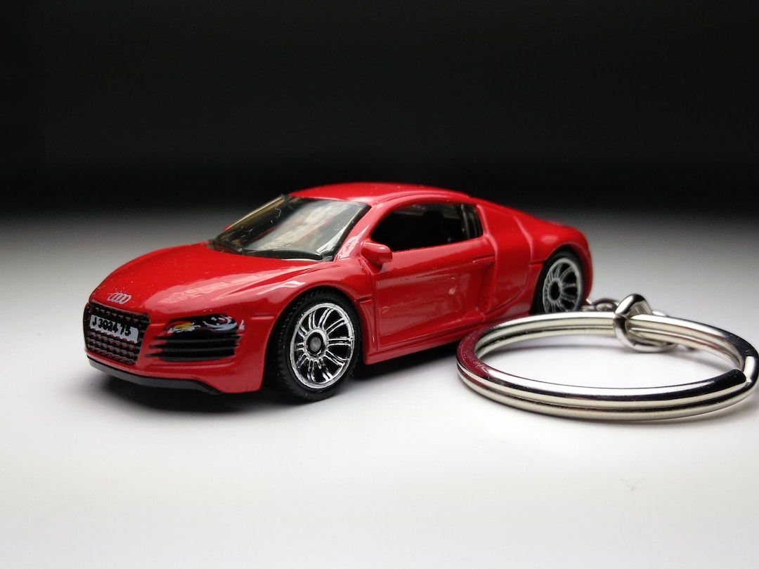 Audi R8 Matchbox Keychain - Etsy