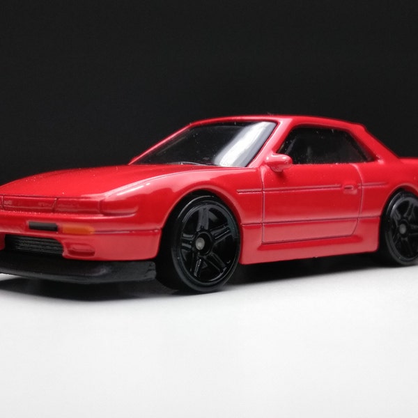 Nissan Silvia S13 Hot Wheels (ruedas negras personalizadas)