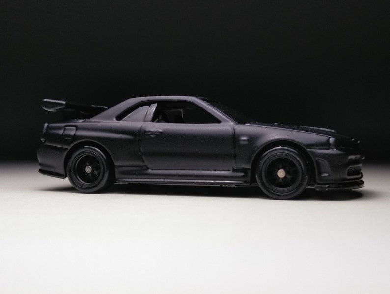 Nissan Skyline GTR R34 Hot Wheels (custom Real Rubber Tires) - Etsy Canada