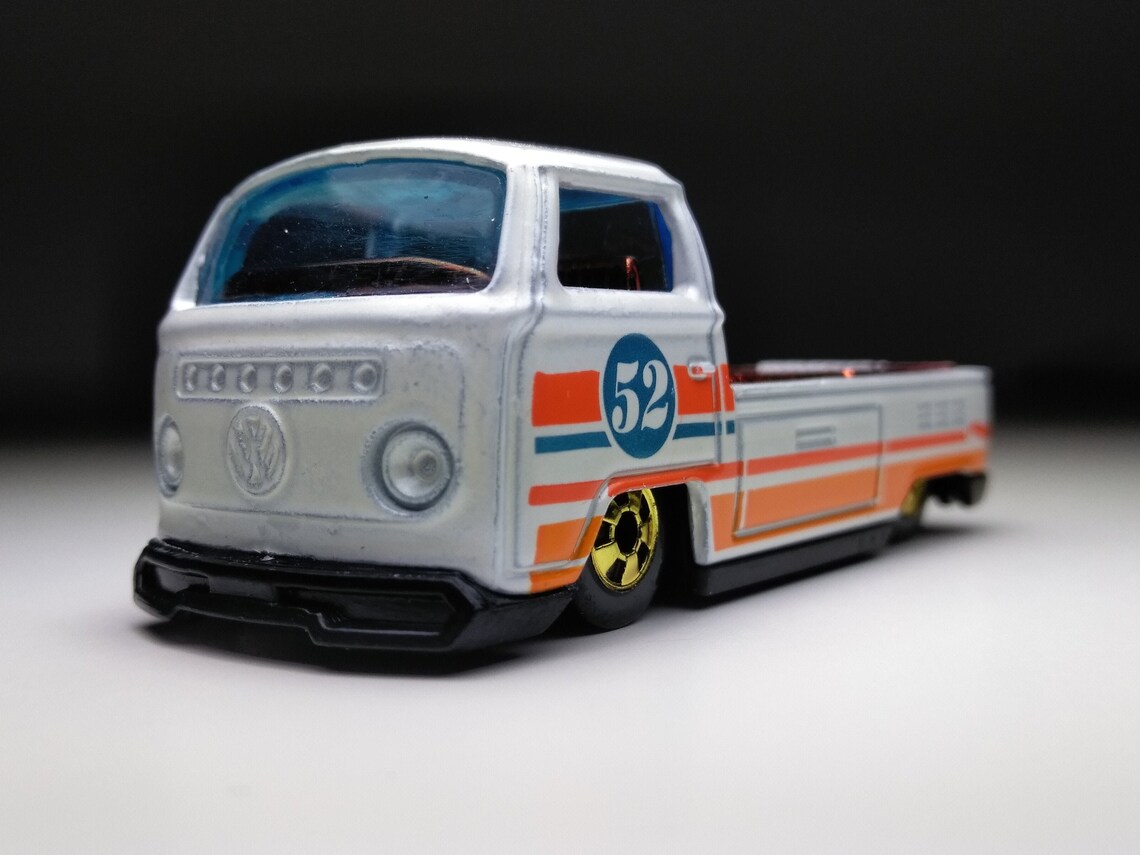 VOLKSWAGEN T2 PICKUP Hot Wheels Custom plastic wheels | Etsy