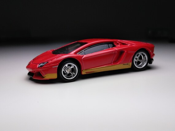 Lamborghini Aventador Hot Wheels Custom echte Gummireifen Etsy