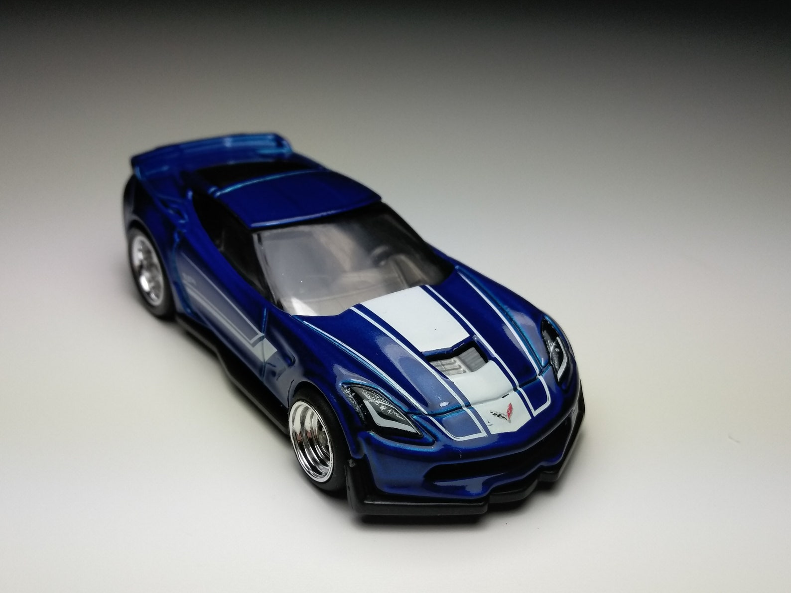 Hot Wheels Corvette C7 Z06 Cabriolet Bleu. Pneus custom Real Etsy