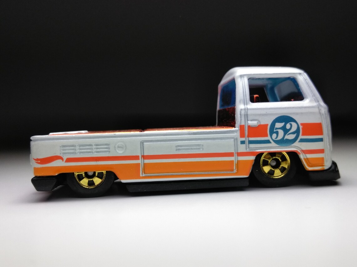VOLKSWAGEN T2 PICKUP Hot Wheels Custom plastic wheels | Etsy