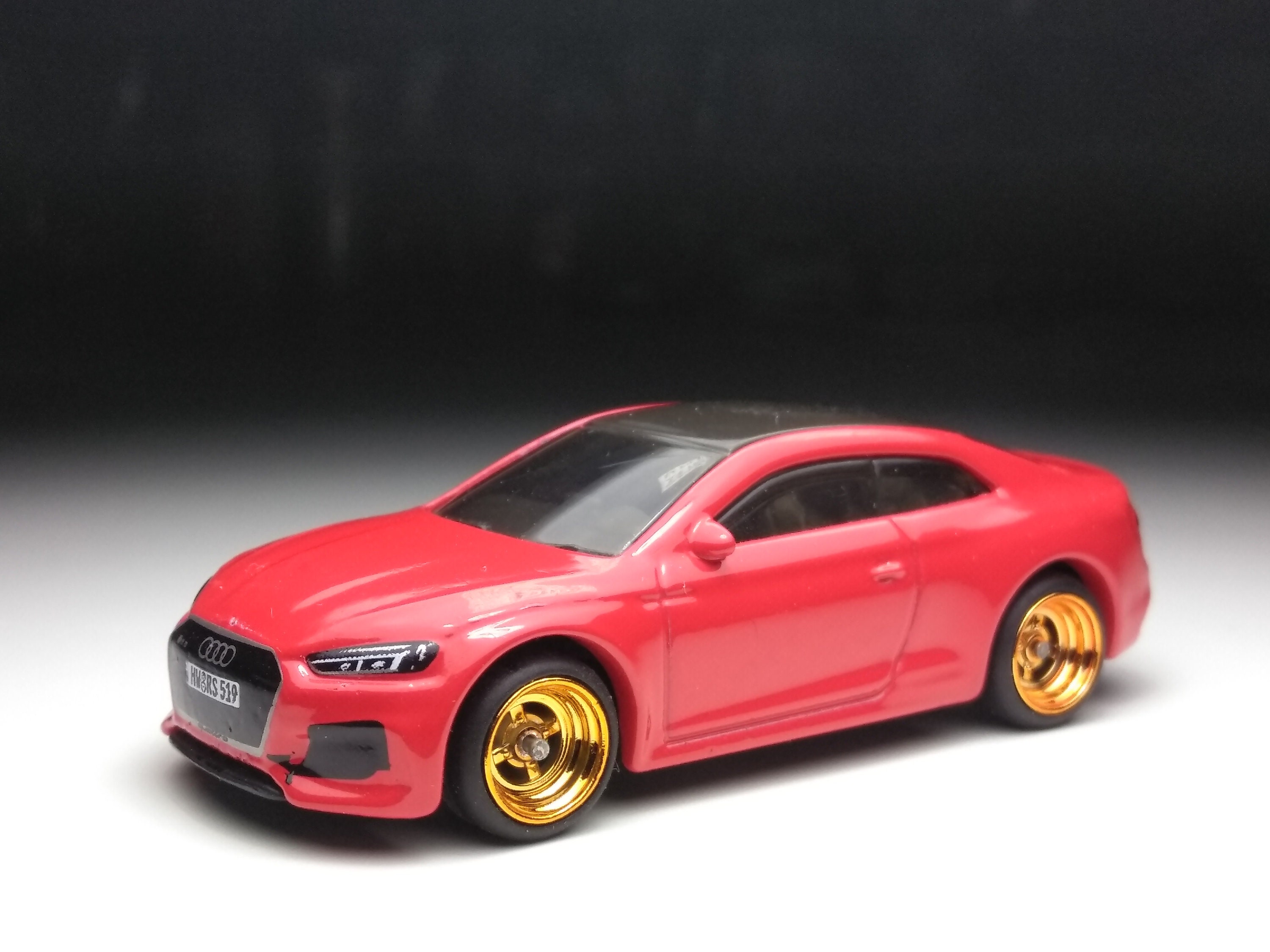 Audi Rs Red Hot Wheels Custom Real Rubber Tires Etsy