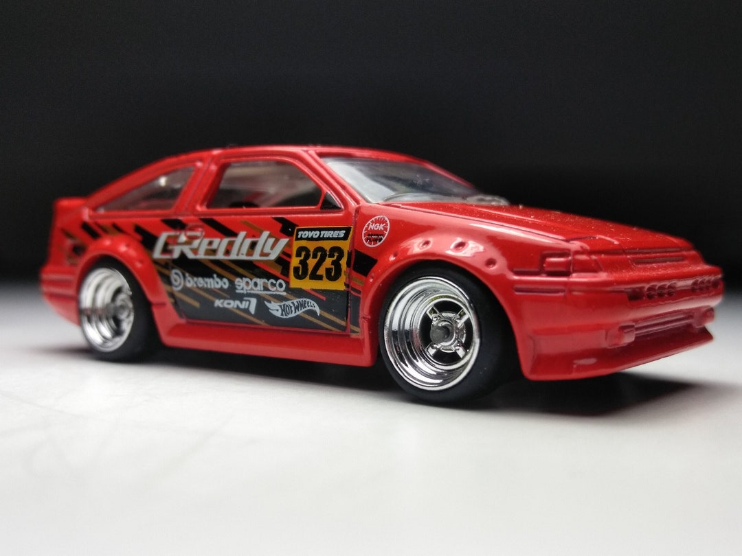 TOYOTA COROLLA Hot Wheels (custom Real Rubber Tires) - Etsy