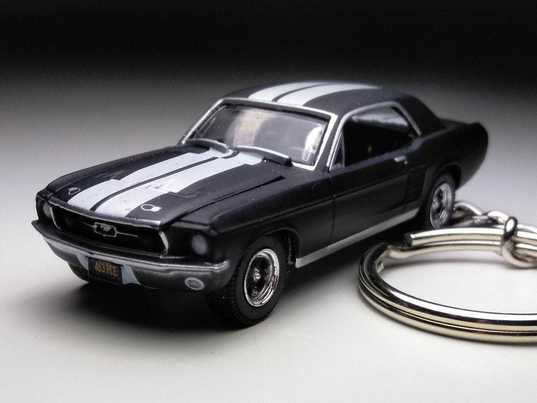 Genuine Leather Car Keychain For Ford Mustang Key Réunion - Foto 9