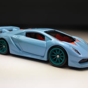 Lamborghini Sesto Elemento Hot wheels (Custom real rubber tires)