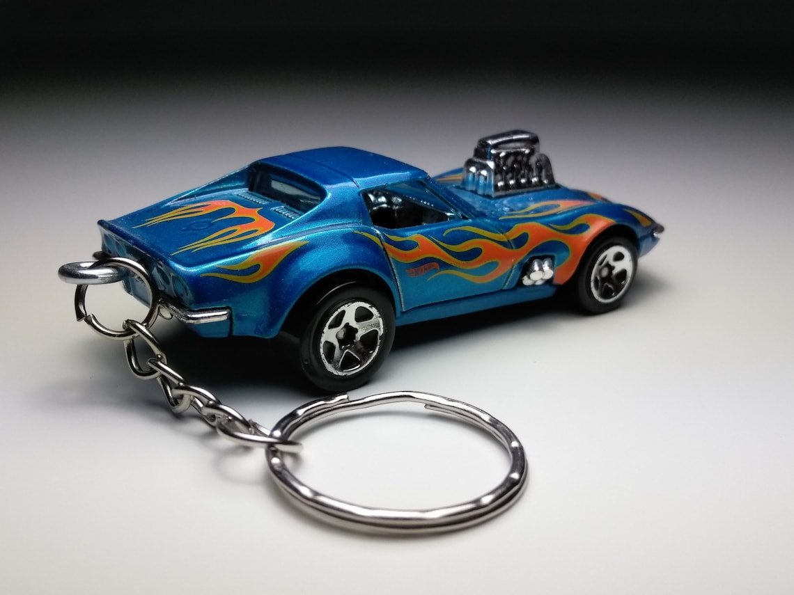 1968 Corvette Hot Wheels Keychain Etsy