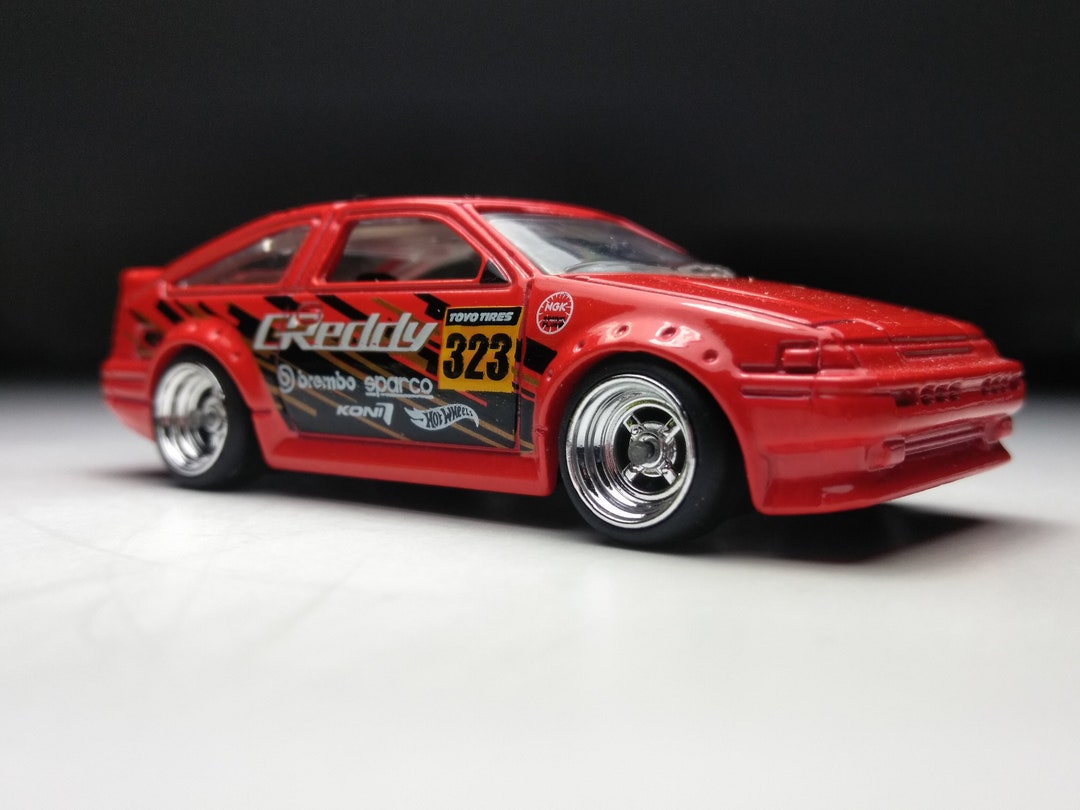 TOYOTA COROLLA Hot Wheels custom Real Rubber Tires - Etsy