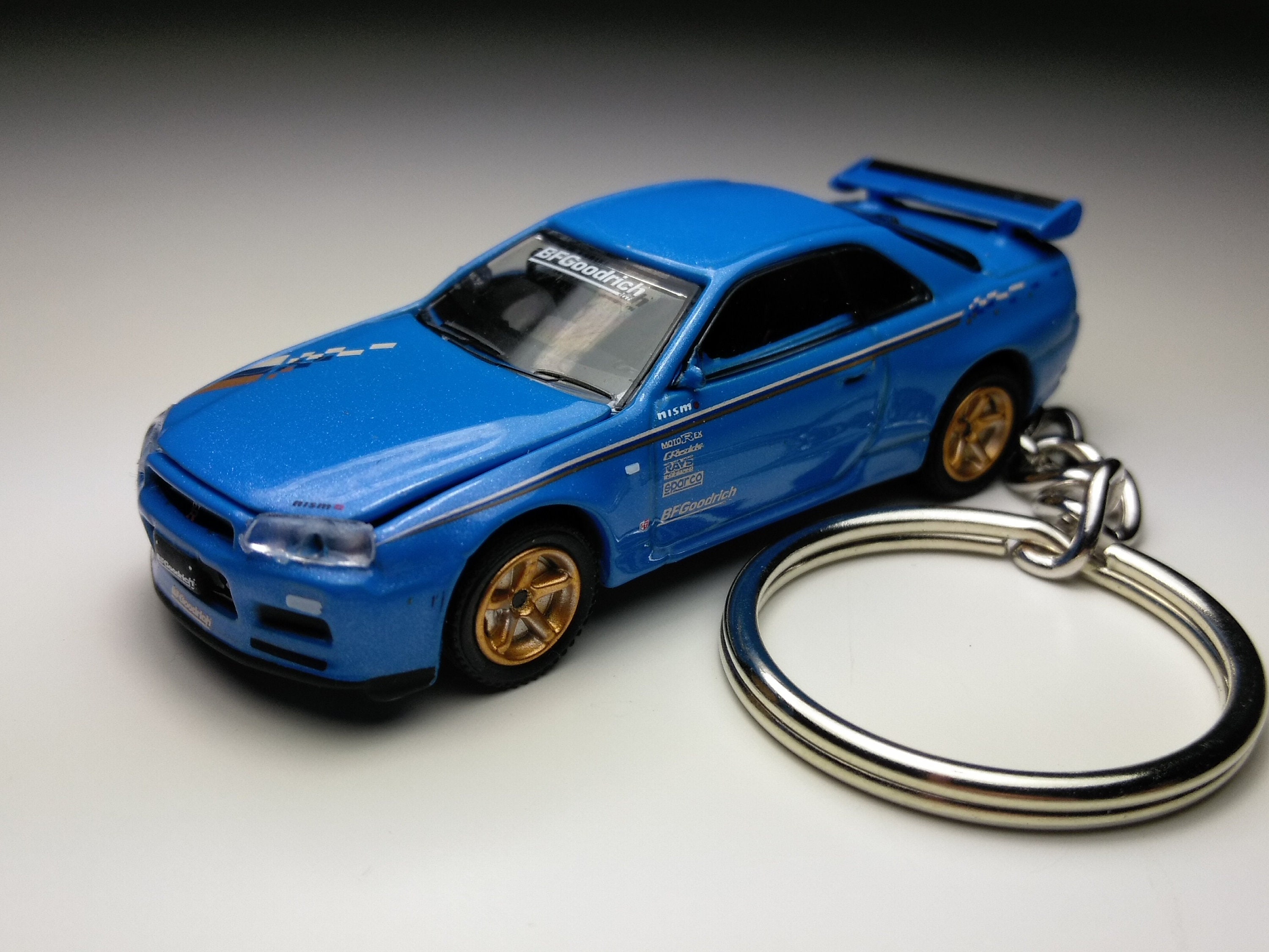 Nissan Skyline GTR R34 Keychain - Etsy