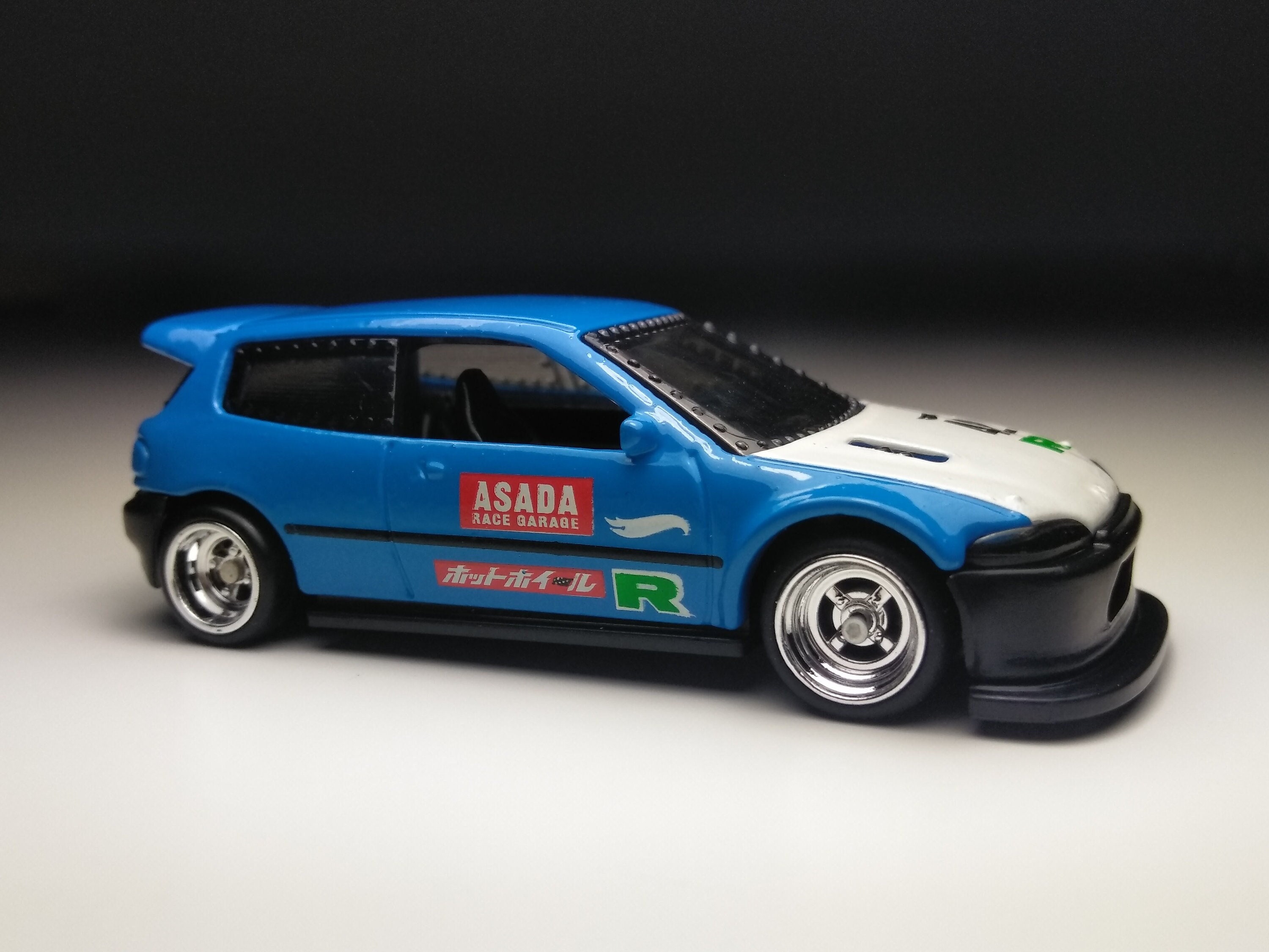 Honda Civic Custom Hot Wheels real Rubber Tires 