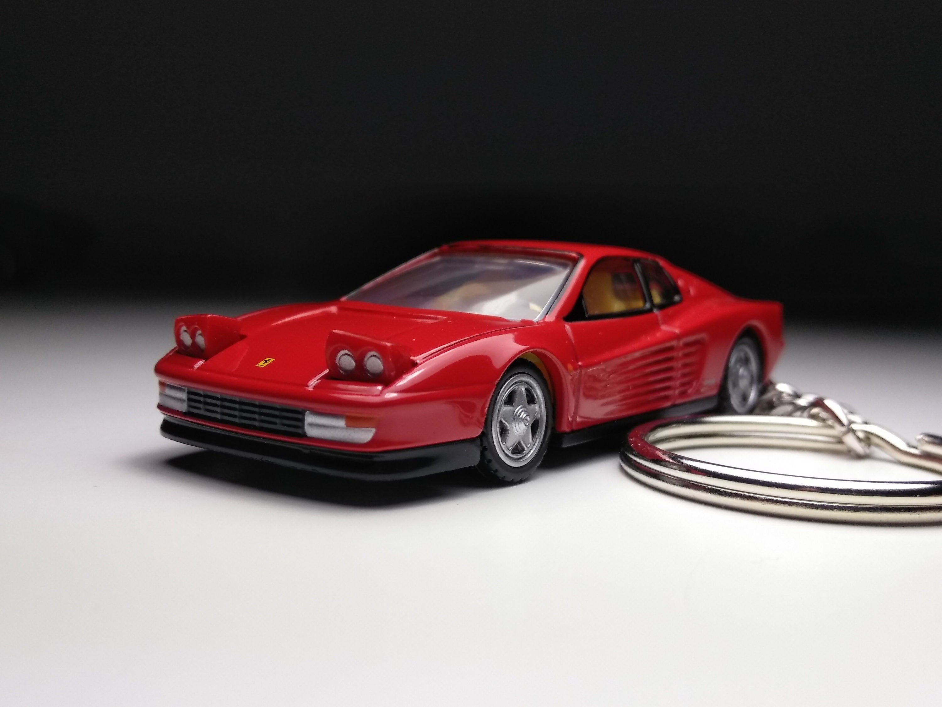 Ferrari Testarossa Keychain - Etsy