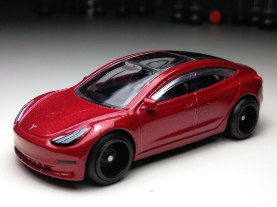 Tesla Model 3 Hot Wheels custom Real Rubber Tires - Etsy Finland