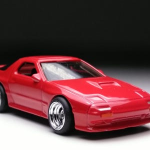Mazda RX-7 Savanna Hot wheels (pneumatici in vera gomma personalizzati)