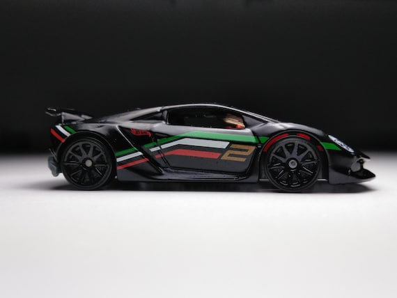 Lamborghini Sesto Elemento Hot Wheels (custom Plastic Wheels