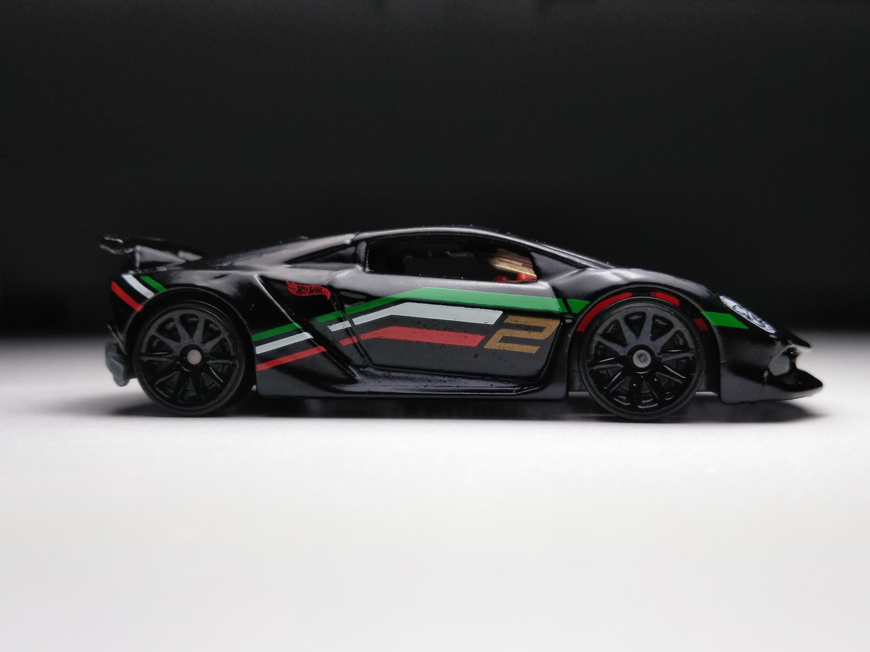 Lamborghini Sesto Elemento Hot Wheels (custom Plastic Wheels