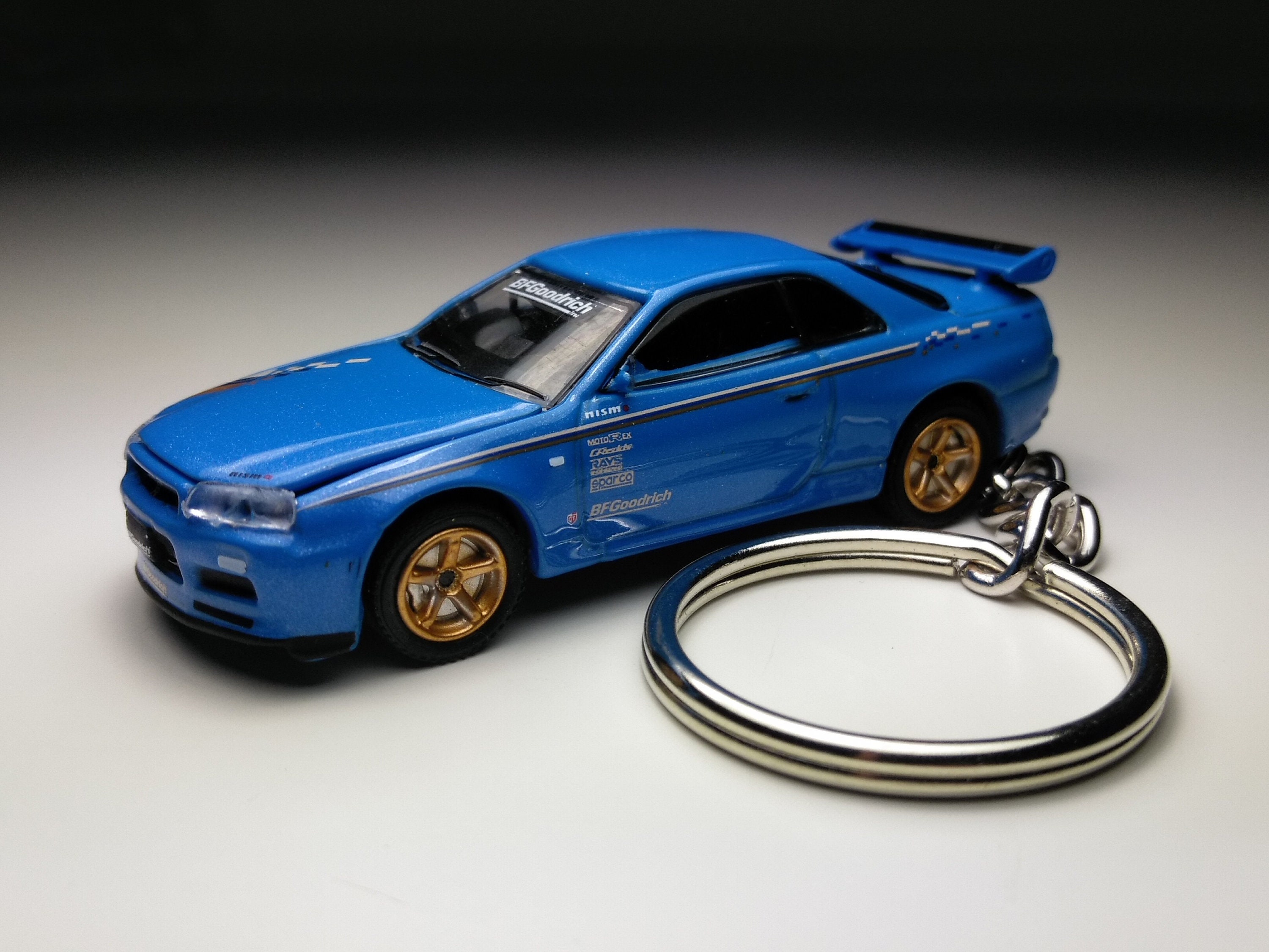 Nissan Skyline GTR R34 Keychain - Etsy